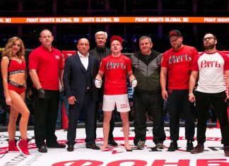 Глава фонда IFAVIS Григорий Карамалак на турнире -Fight Nights Global 90
